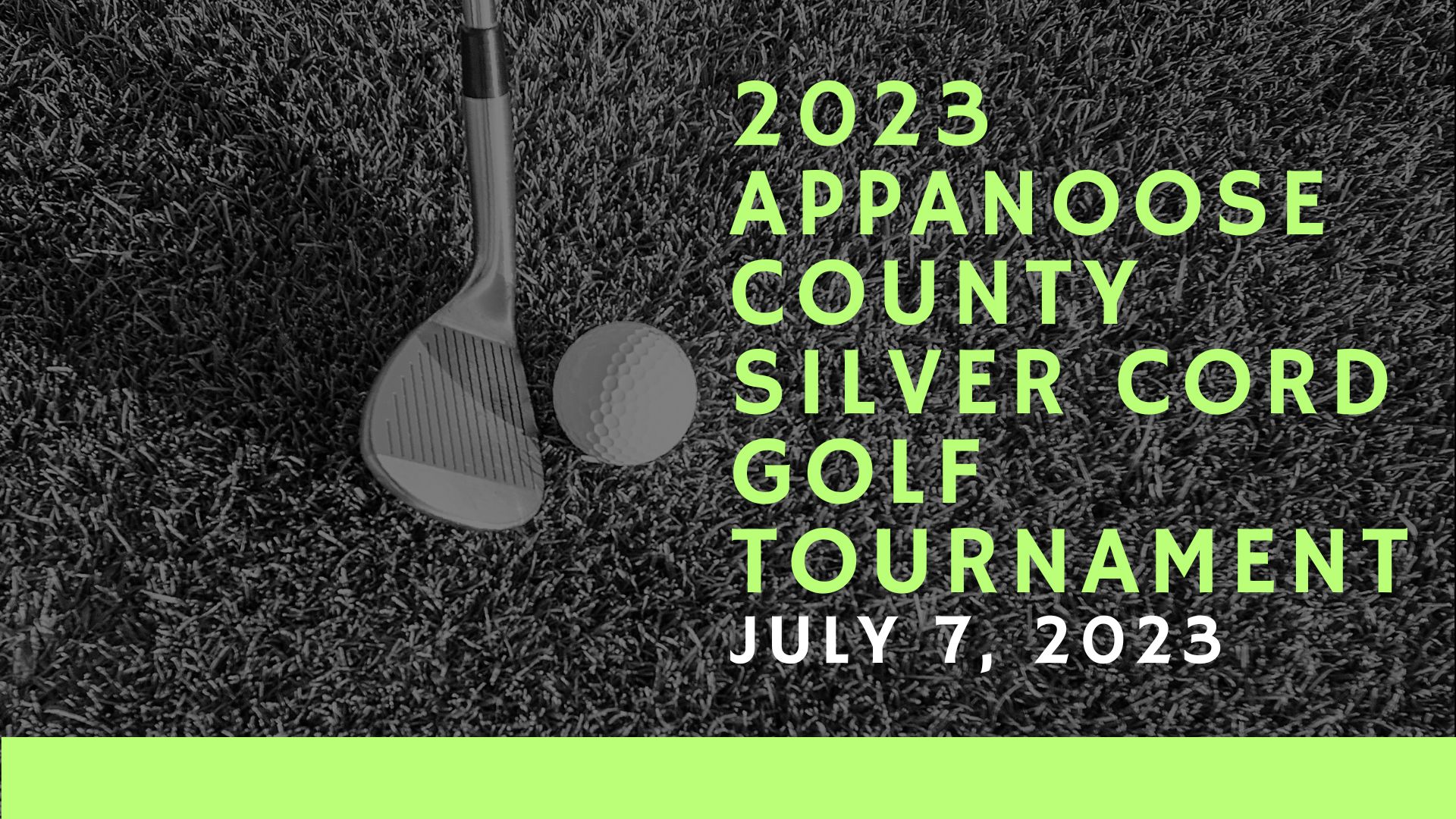 Appanoose County Silver Cord Golf Tournament July 7, 2023