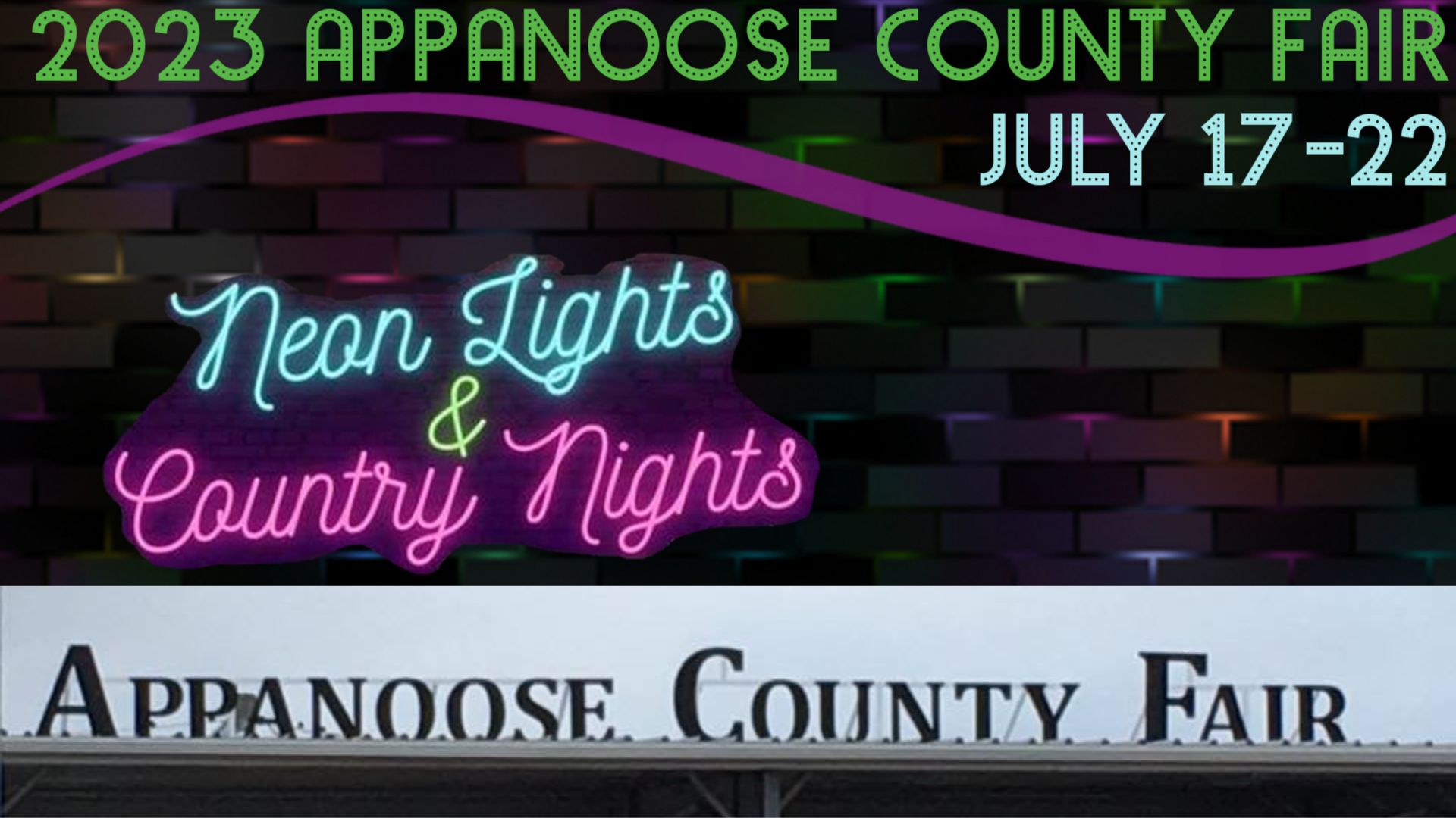 Appanoose County Fair Promotion. July 17th-22nd in Centerville Iowa