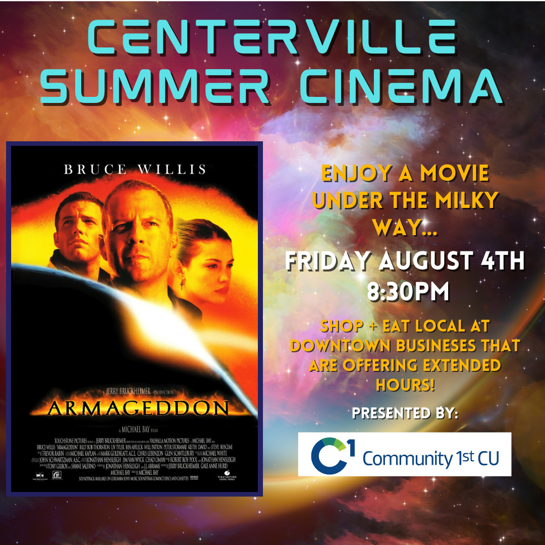 Promotional poster for centerville summer cinema