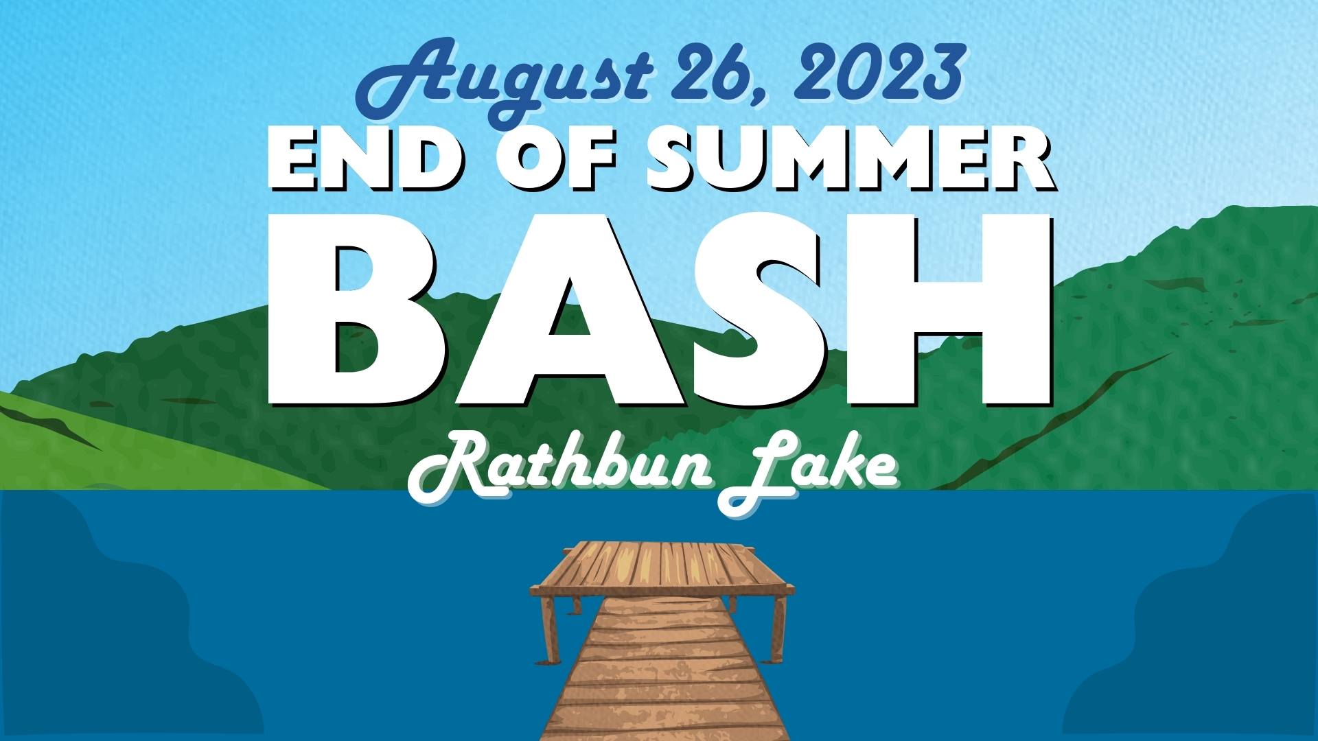 End of Summer Bash event at Rathbun Lake