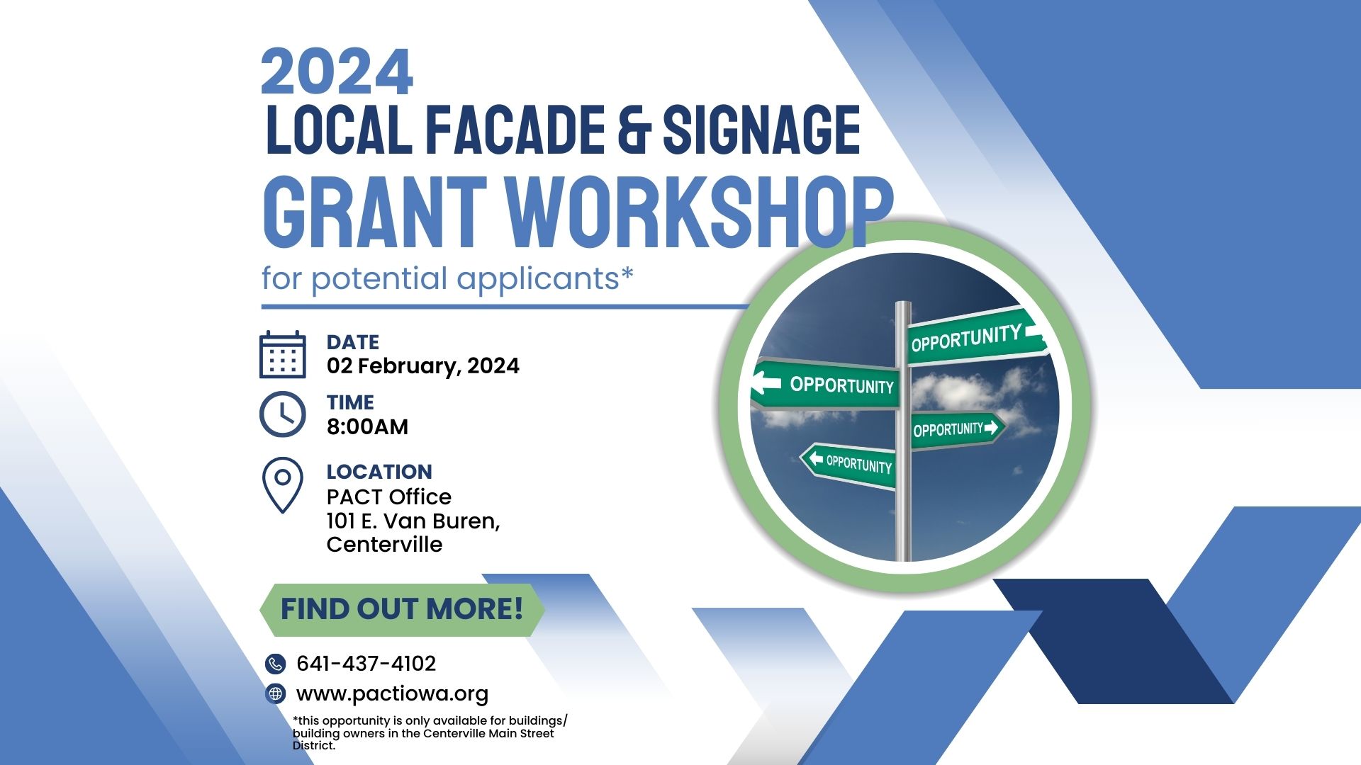 Workshop Signage and Facade Grant Applicants - 2