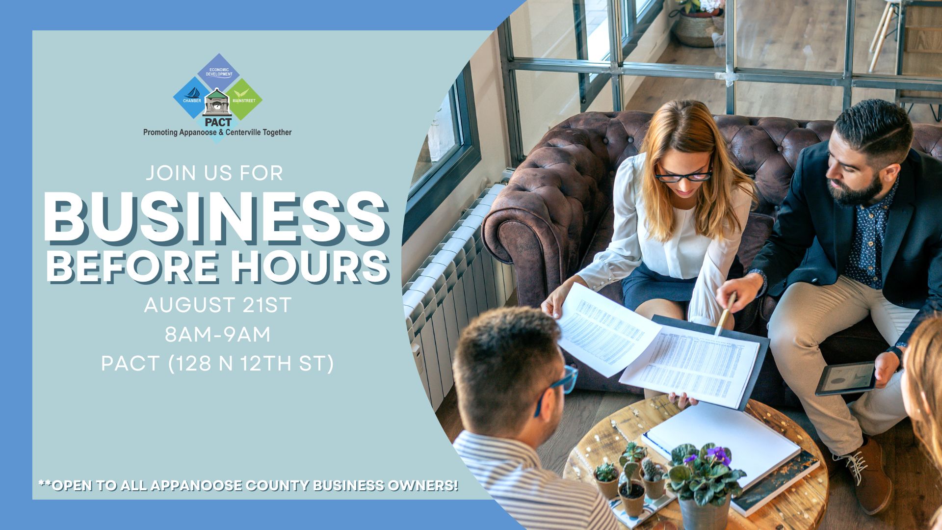 Business Before Hours August 21st