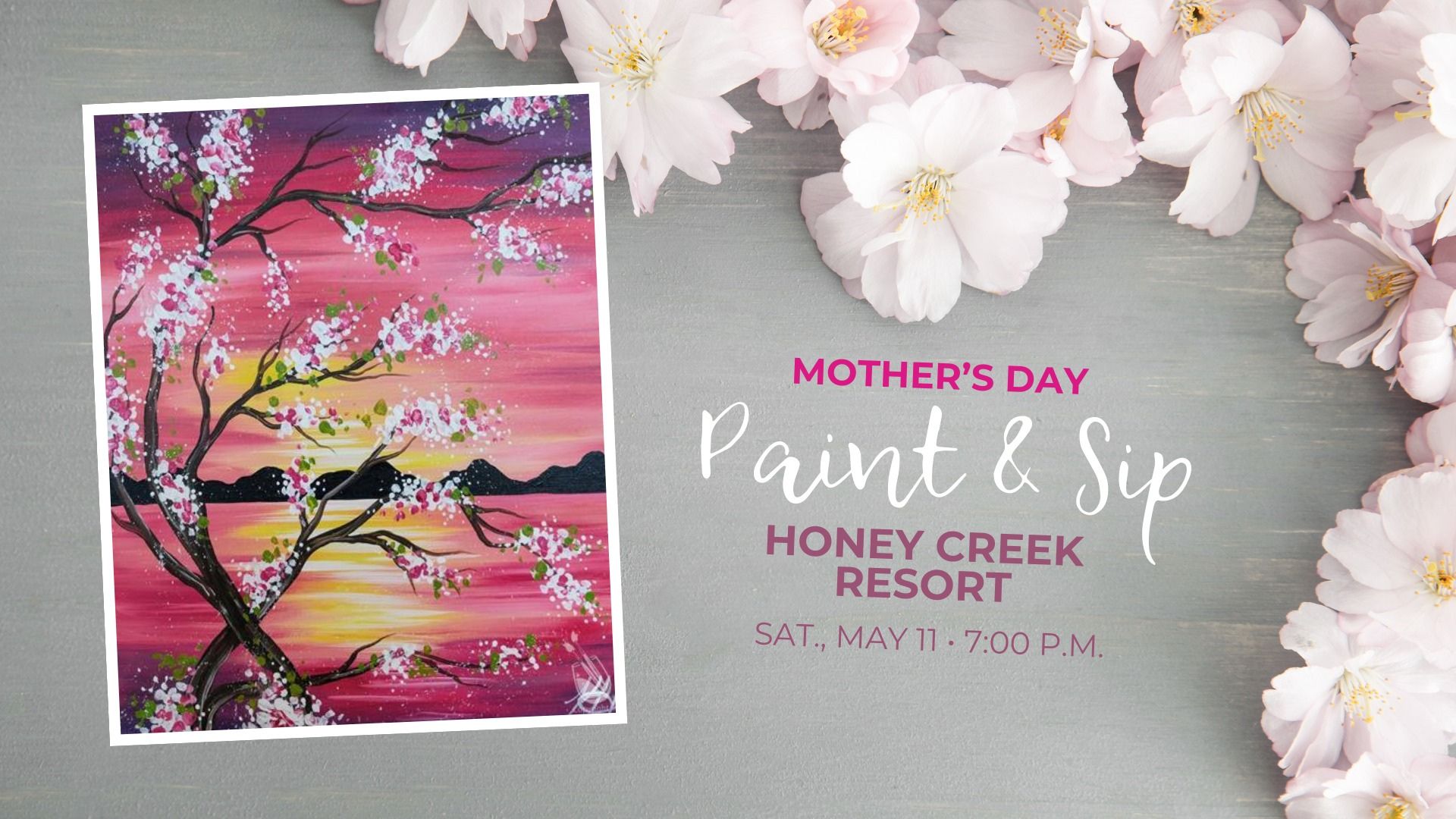 Paint and Sip at Honey Creek Resort May 11 Register Now